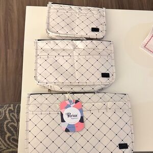 Periea Beige Quilted Organizer Set